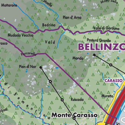 Übersichtsplan Circolo di Bellinzona