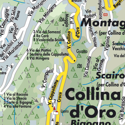 Stadtplan Circolo di Carona