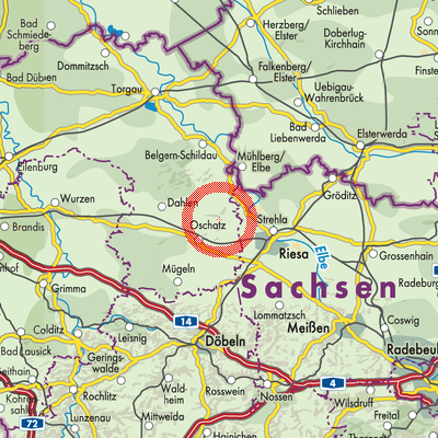 Landkarte Clanzschwitz
