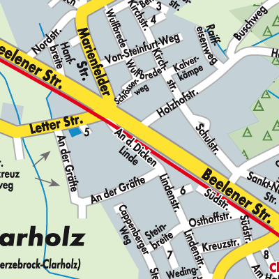 Stadtplan Clarholz