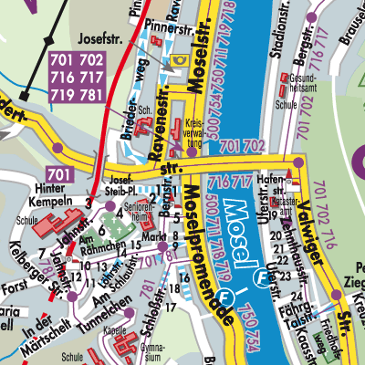 Stadtplan Cochem