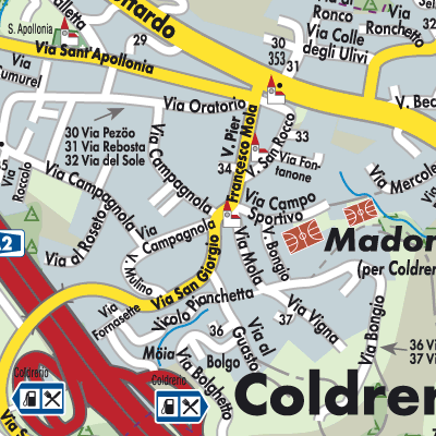 Stadtplan Coldrerio
