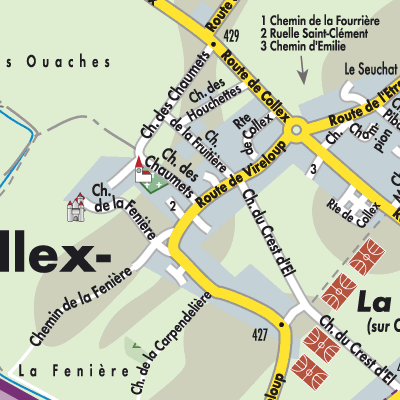 Stadtplan Collex-Bossy
