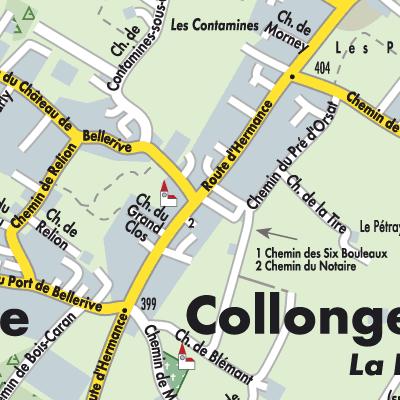 Stadtplan Collonge-Bellerive