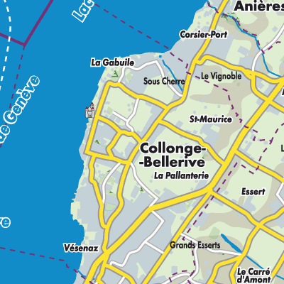 Übersichtsplan Collonge-Bellerive