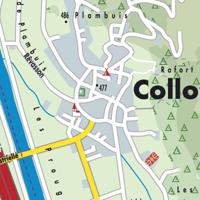 Stadtplan Collonges