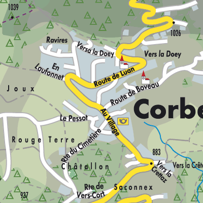 Stadtplan Corbeyrier