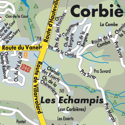 Stadtplan Corbières