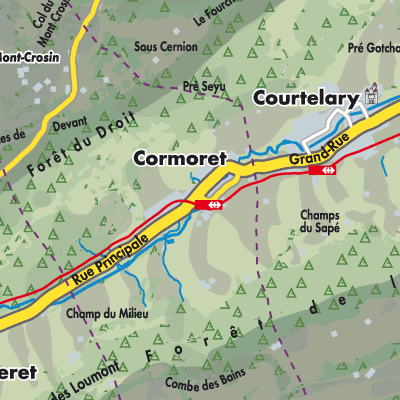 Übersichtsplan Cormoret