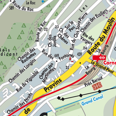 Stadtplan Cornaux