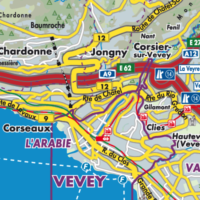 Übersichtsplan Corsier-sur-Vevey