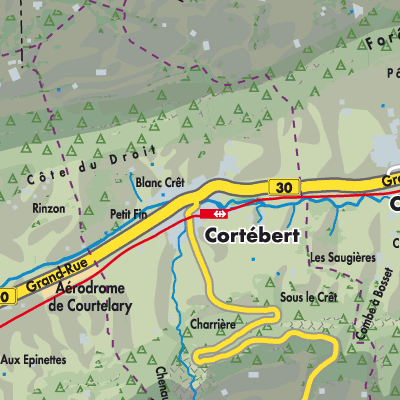 Übersichtsplan Cortébert