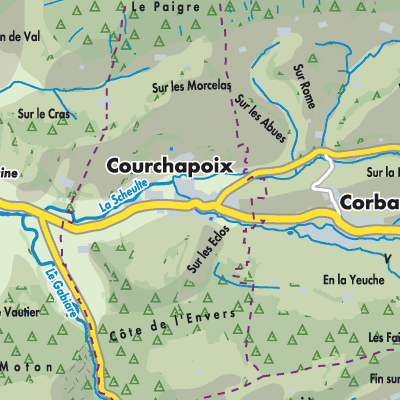 Übersichtsplan Courchapoix