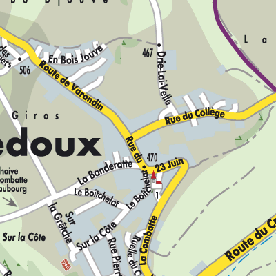 Stadtplan Courtedoux