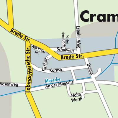 Stadtplan Cramme