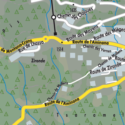 Stadtplan Crans-Montana