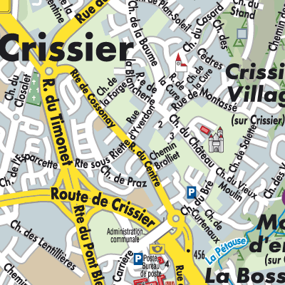 Stadtplan Crissier