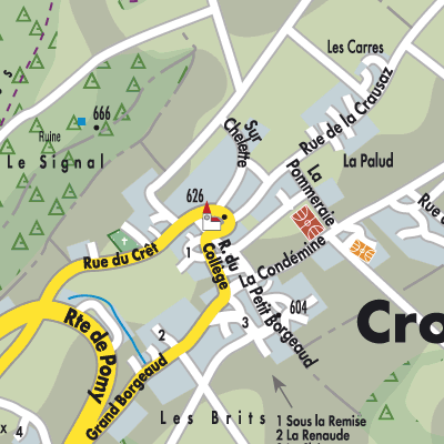 Stadtplan Cronay