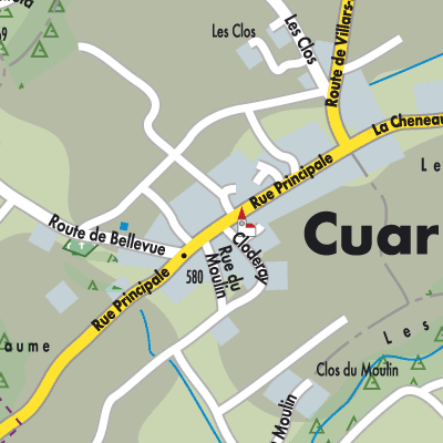 Stadtplan Cuarny