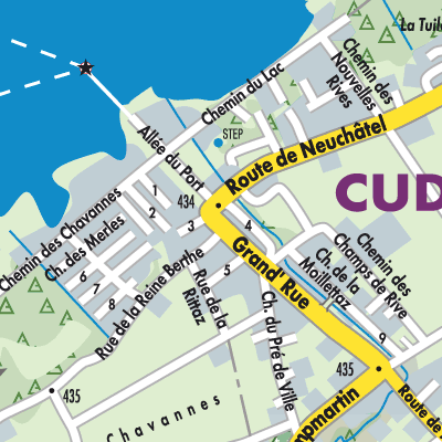 Stadtplan Cudrefin