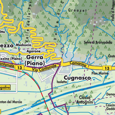 Übersichtsplan Cugnasco-Gerra