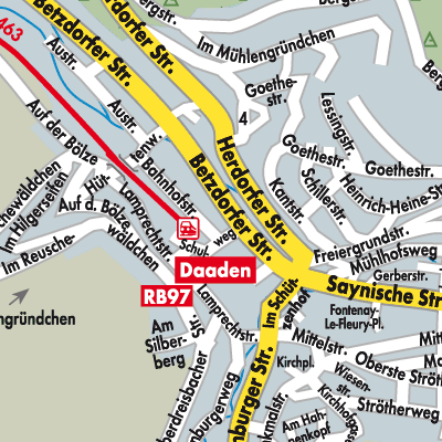 Stadtplan Daaden-Herdorf