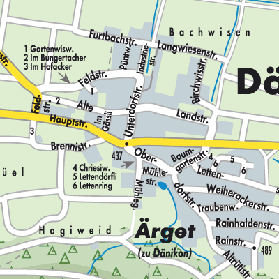 Stadtplan Dänikon