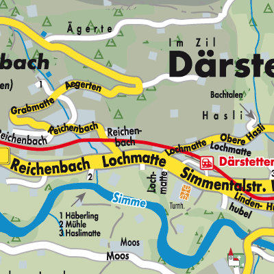 Stadtplan Därstetten