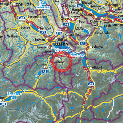 Landkarte Dallenwil