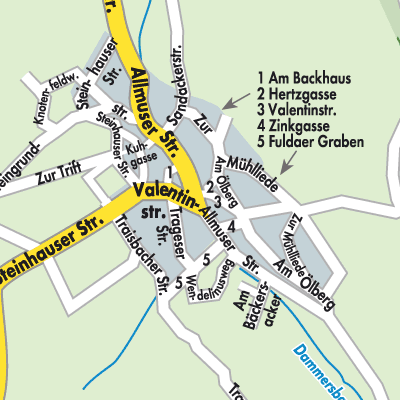 Stadtplan Dammersbach