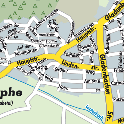 Stadtplan Dautphe