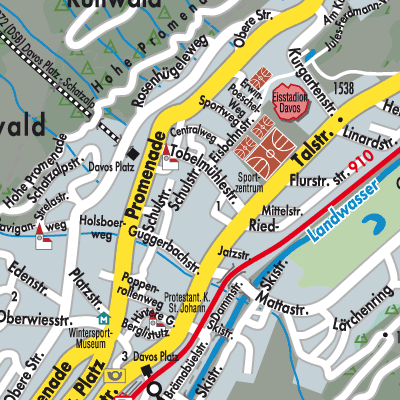 Stadtplan Davos