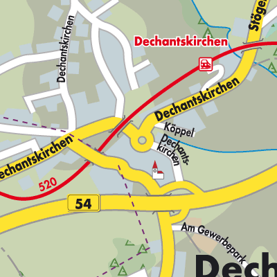 Stadtplan Dechantskirchen