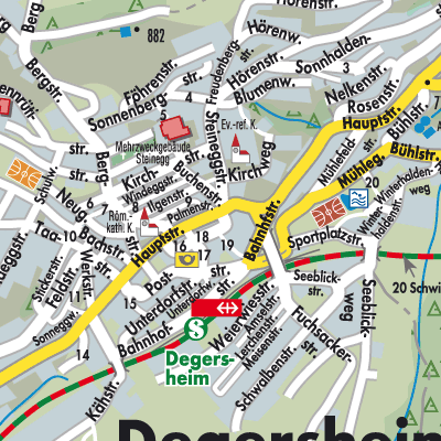 Stadtplan Degersheim