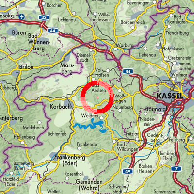 Landkarte Dehringhausen