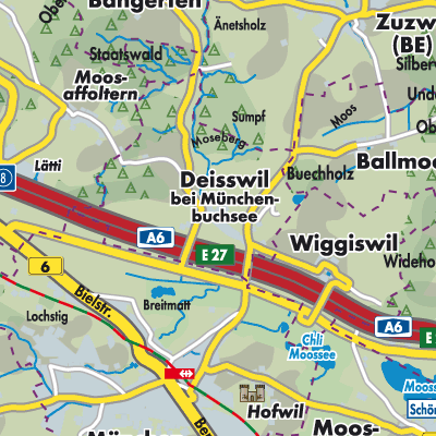 Übersichtsplan Deisswil bei Münchenbuchsee