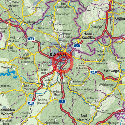 Landkarte Dennhausen