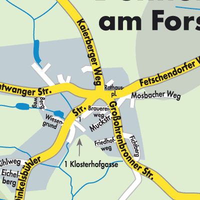 Stadtplan Dentlein am Forst (VGem)
