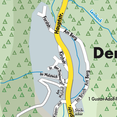 Dernbach - Stadtpläne und Landkarten