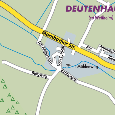 Stadtplan Deutenhausen