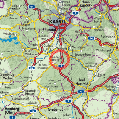 Landkarte Dickershausen