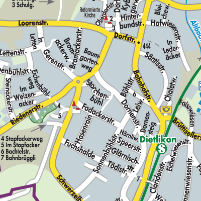 Stadtplan Dietlikon