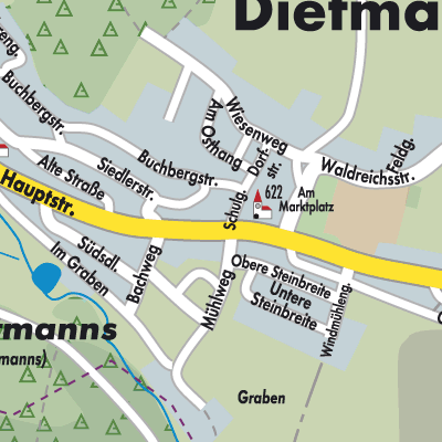 Stadtplan Dietmanns