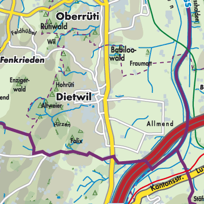 Übersichtsplan Dietwil