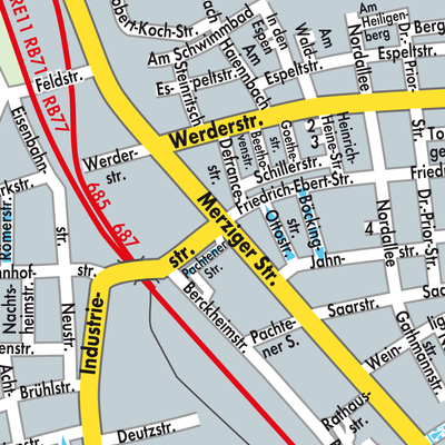 Stadtplan Dillingen/Saar