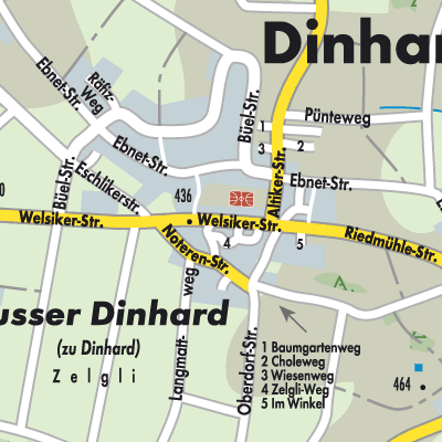 Stadtplan Dinhard