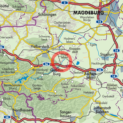 Landkarte Ditfurt