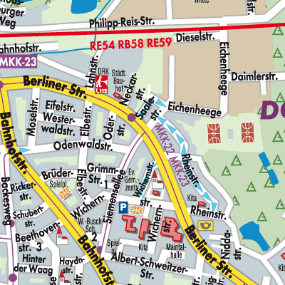 Stadtplan Dörnigheim