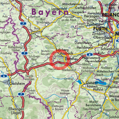 Landkarte Dombach im Loch