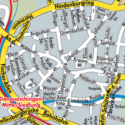 Stadtplan Donaueschingen